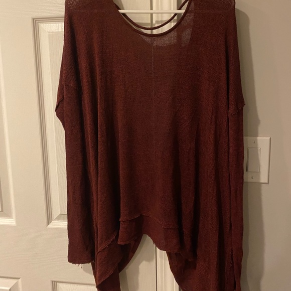 Maroon Oversized Shirt - Picture 1 of 3